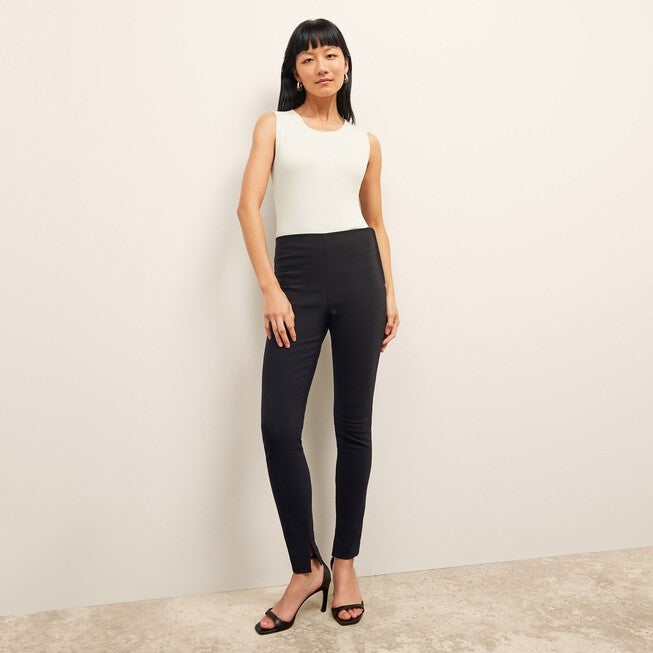 Paige Tank - Ribbed Pima Cotton, Ivory / Ivory, alternate image number 6