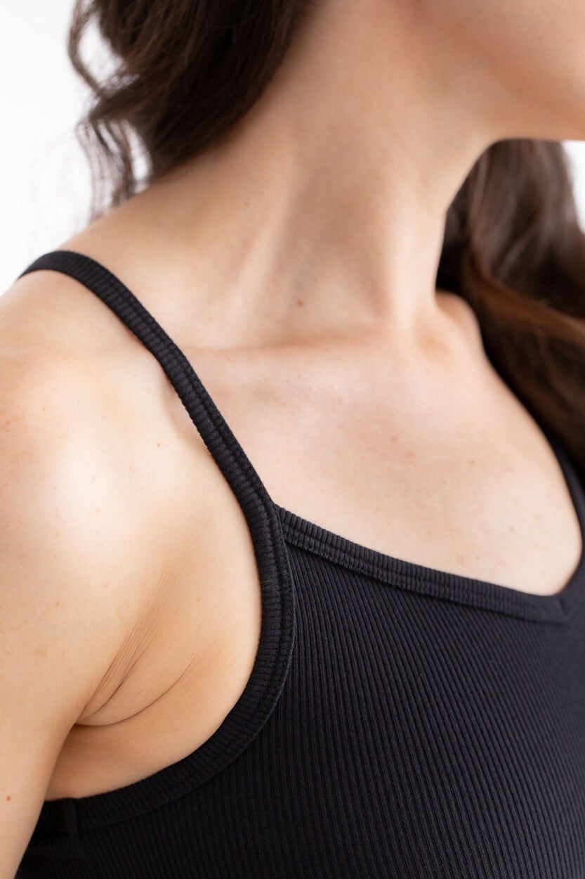 Braless Wireless Bralette, Tap Shoe Black / Black, alternate image number 1