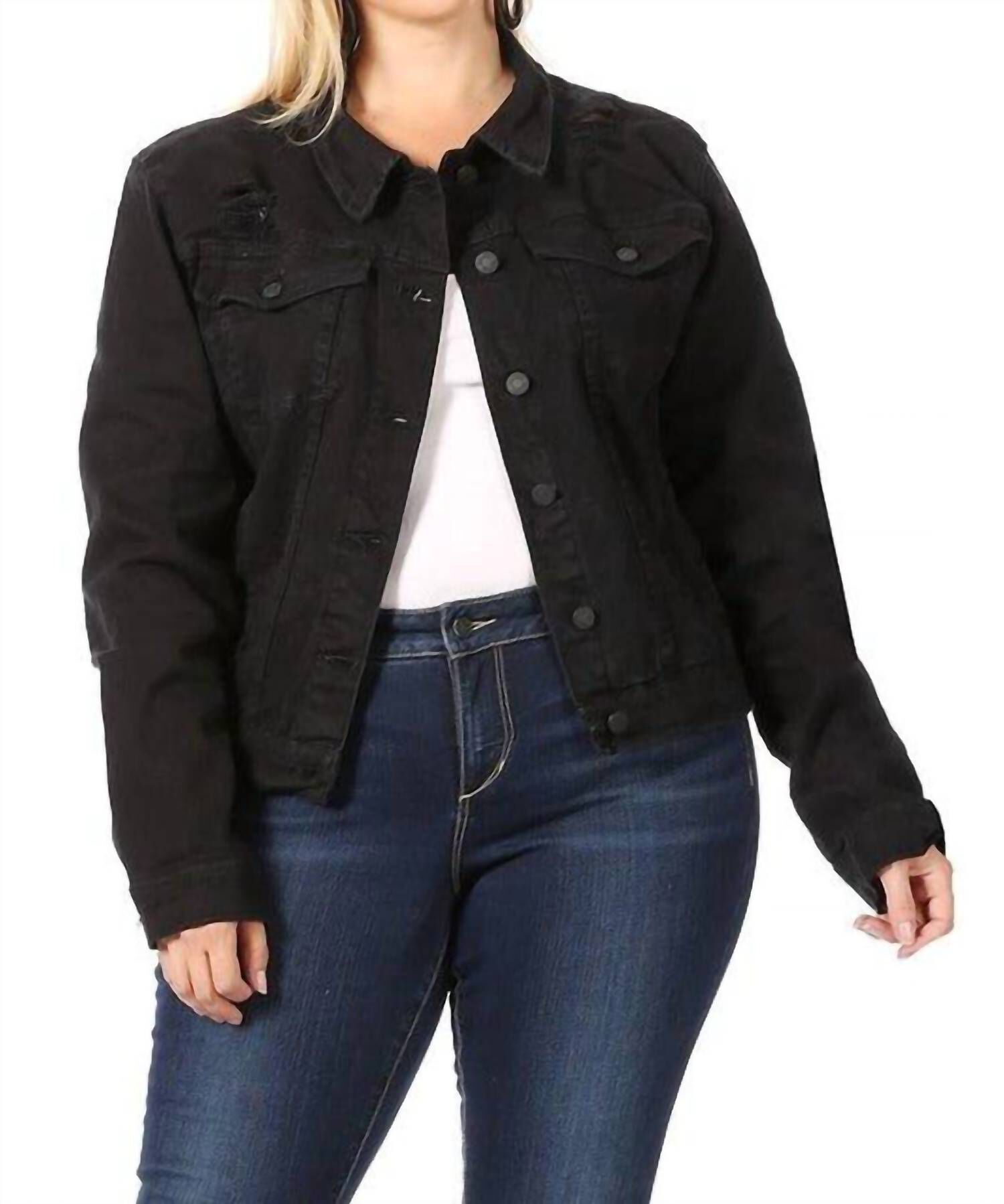 CLASSIC DISTRESSED JACKET | Dia & Co