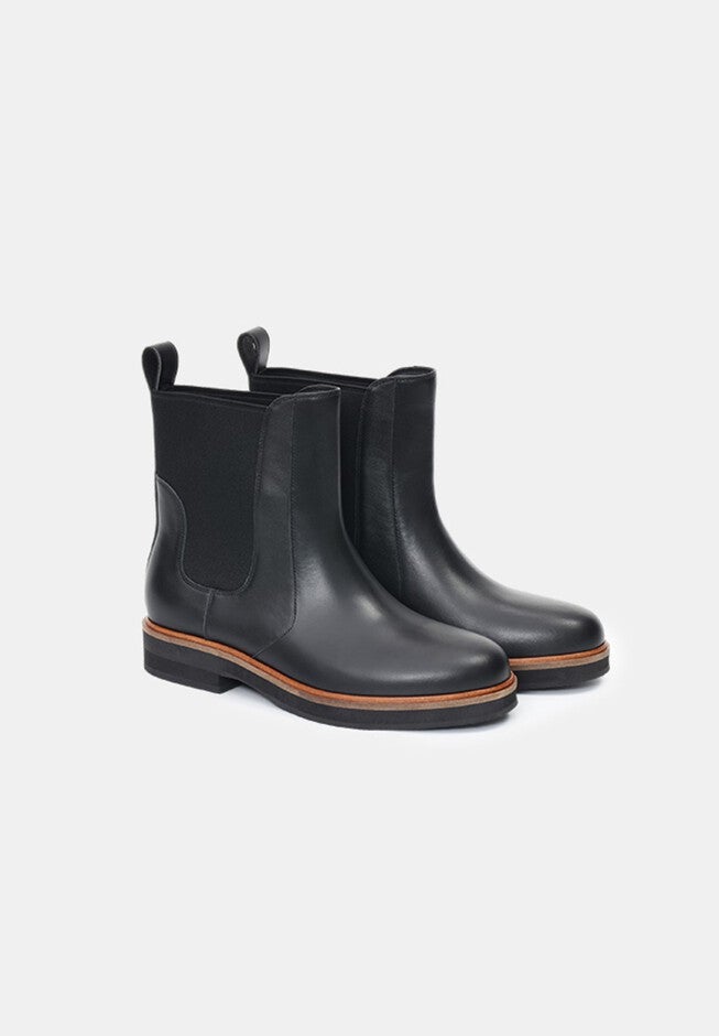 Genesys Leather Chelsea Boots, Black / Black, hi-res image number 0