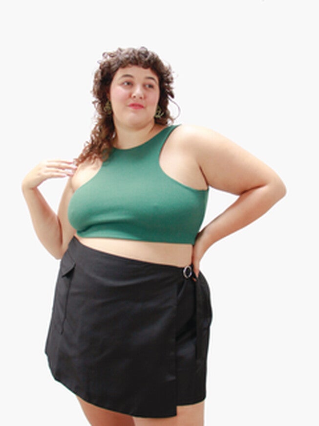 THE CARGO WRAP SKORT, BLACK / Black, hi-res image number null