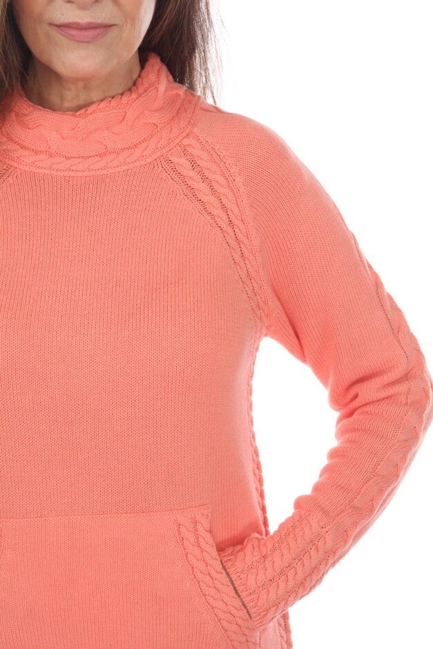 DREAM BIRD PULLOVER IN BLUSH, Blush / Orange, alternate image number 2