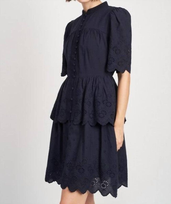 MARIN MINI DRESS IN BLACK, , alternate image number 4