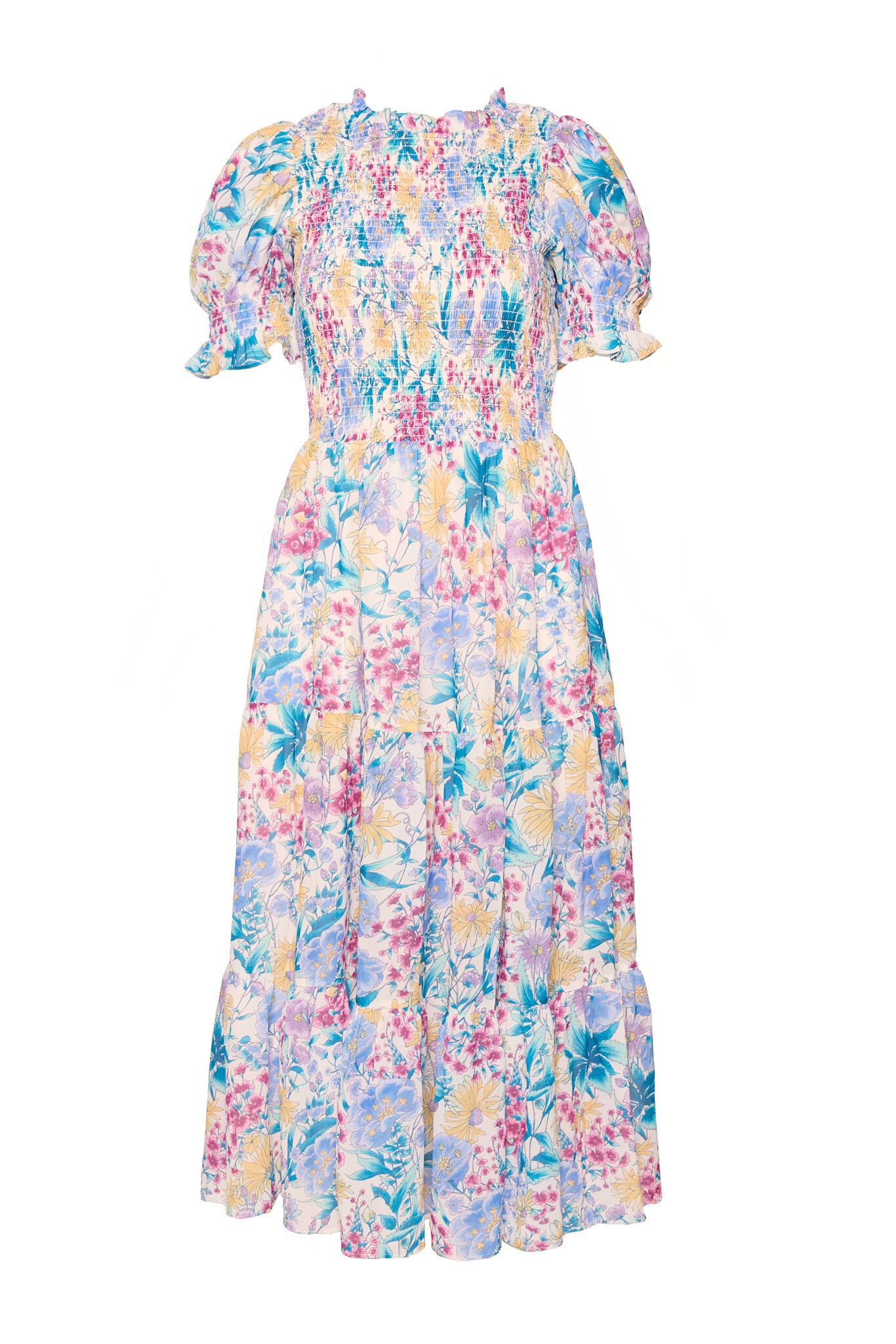 Cordelia Dress, Pretty Plumeria / Purple, alternate image number 3