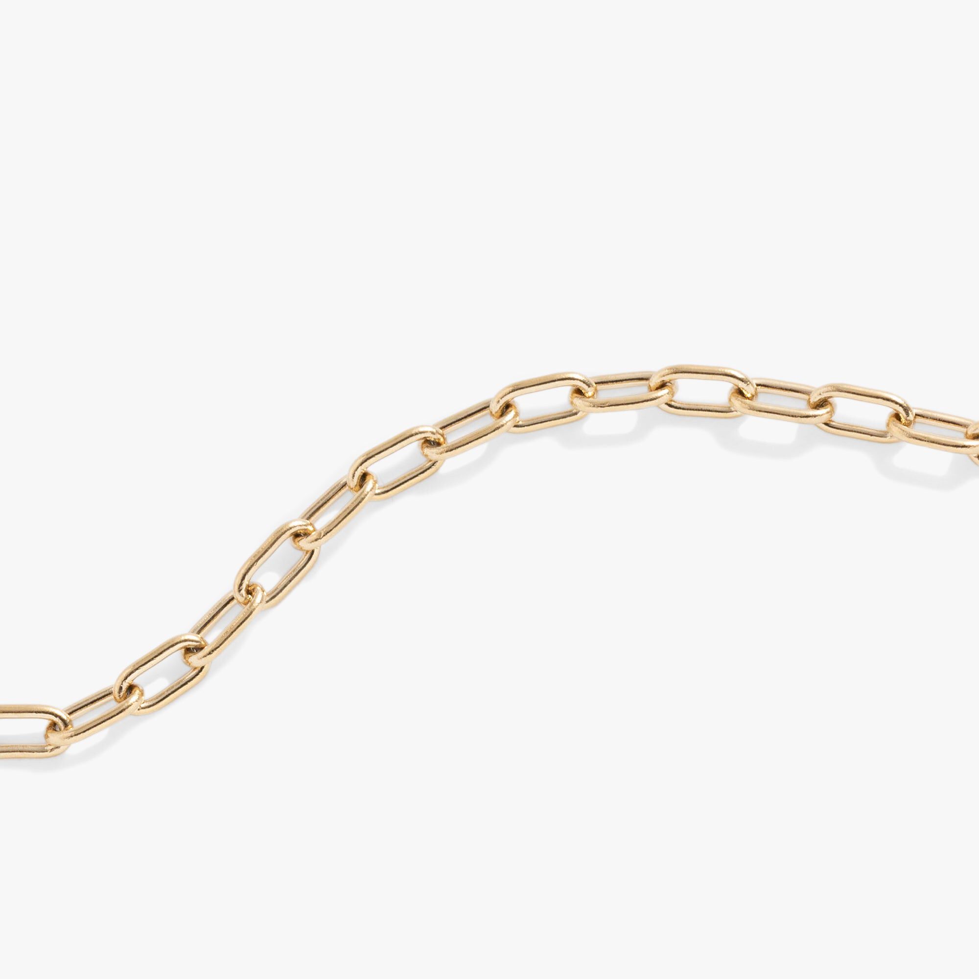 Everyday Paperclip Chain Bracelet, Gold / Gold, alternate image number 1