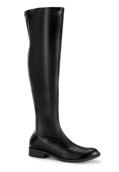 Round Toe Low Block Heel Over the Knee High Boots