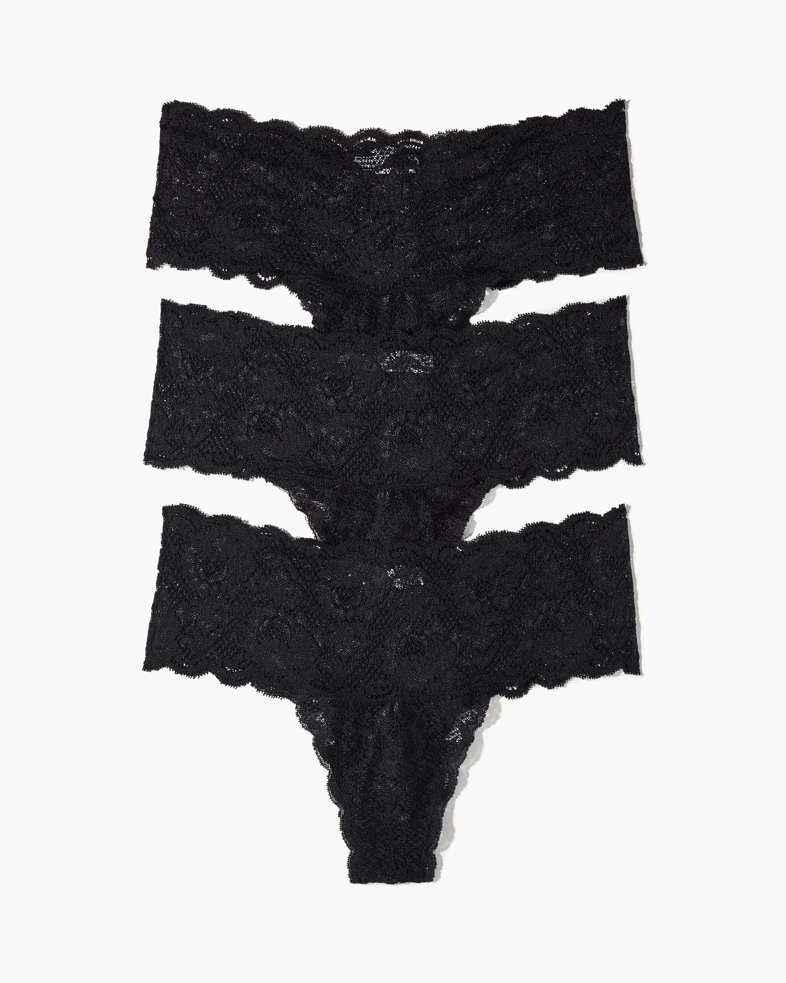 Nsn Comfie Thongs 3Pk, Black / Black, hi-res image number 0