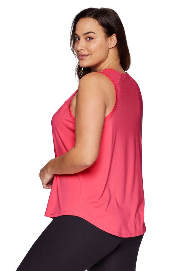Plus Super Soft Easy Breezy Tank, Coral / Coral, alternate image number 4