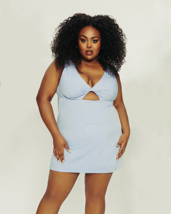 Twist Front Mini Dress, , alternate image number 4