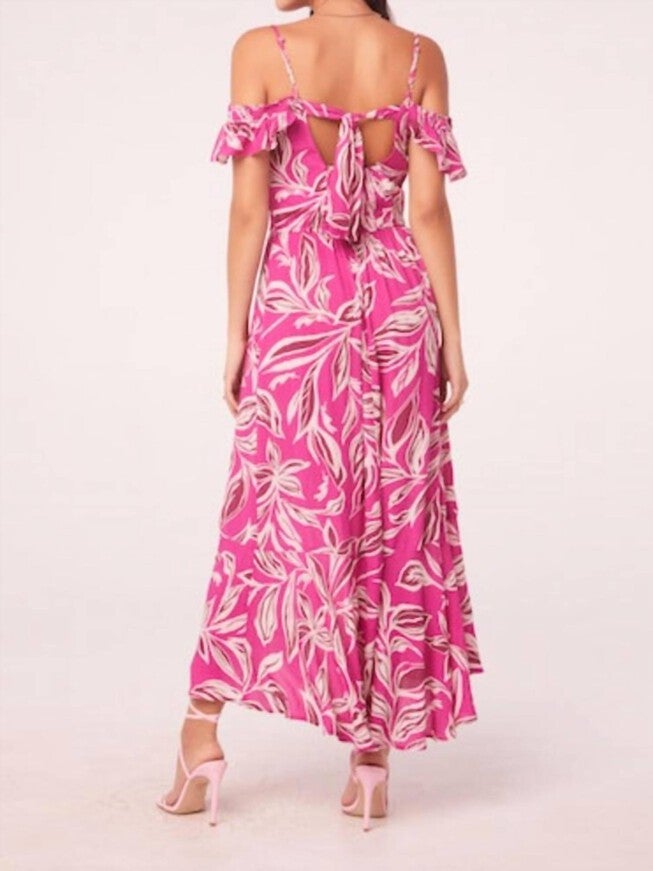 MAHALO DRESS IN FUCHSIA/CREAM, , alternate image number null