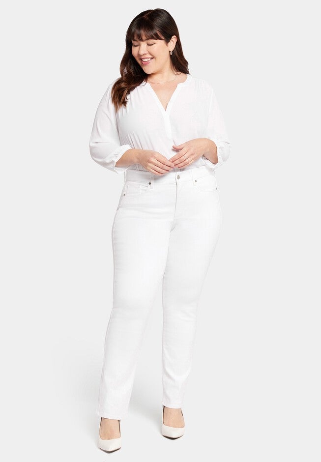 Waist-Match™ Marilyn Straight Jeans, Optic White / White, hi-res image number null