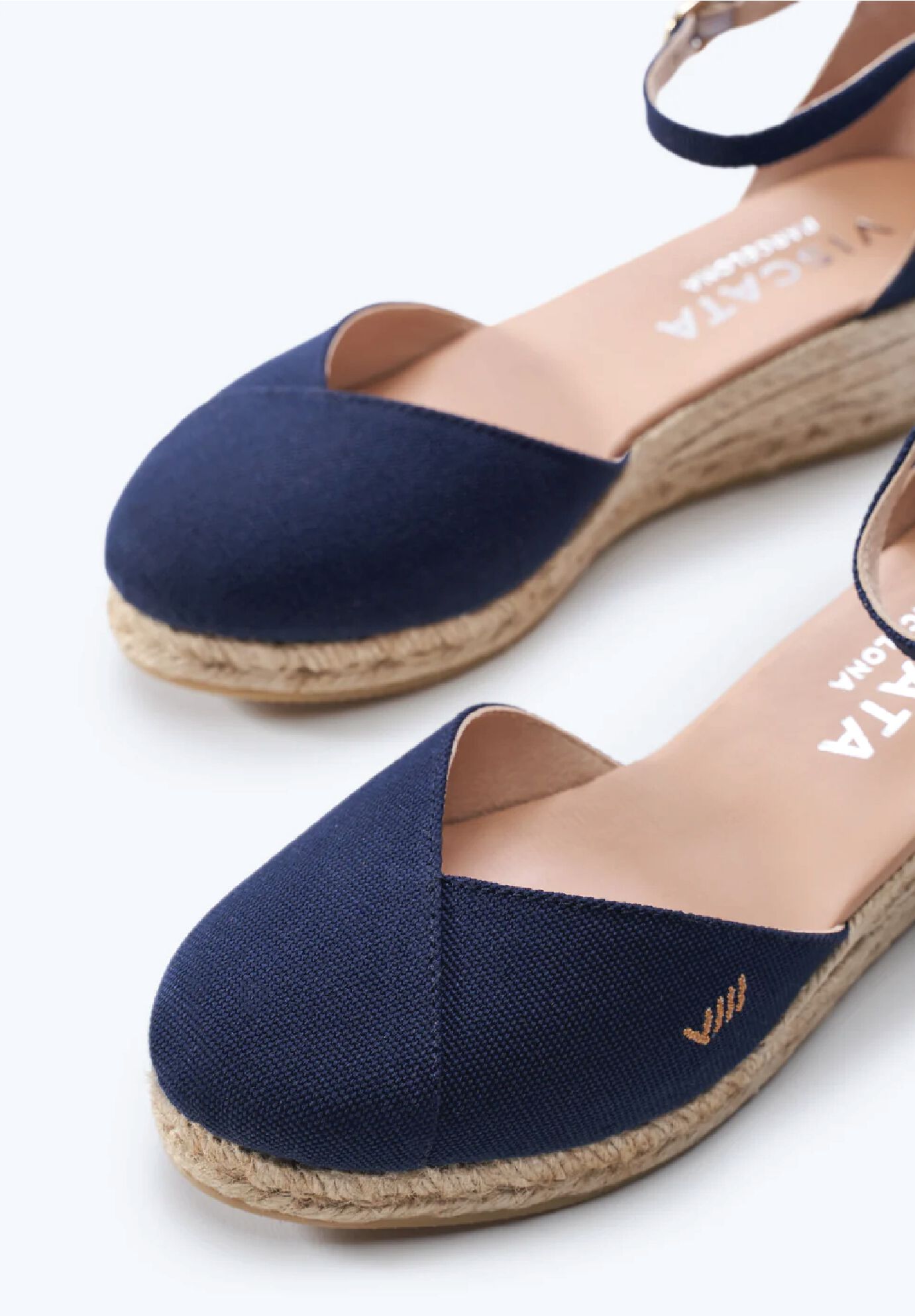Formiga Canvas Espadrille Wedges, Navy / Navy, alternate image number 2