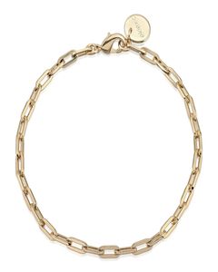 Medium Link Chain Bracelet 8" Gold