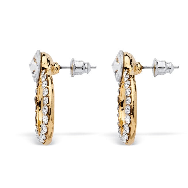 2.72 Cttw. Pave Crystal and Simulated Emerald Goldtone Leopard 3-Piece Set, , alternate image number 5