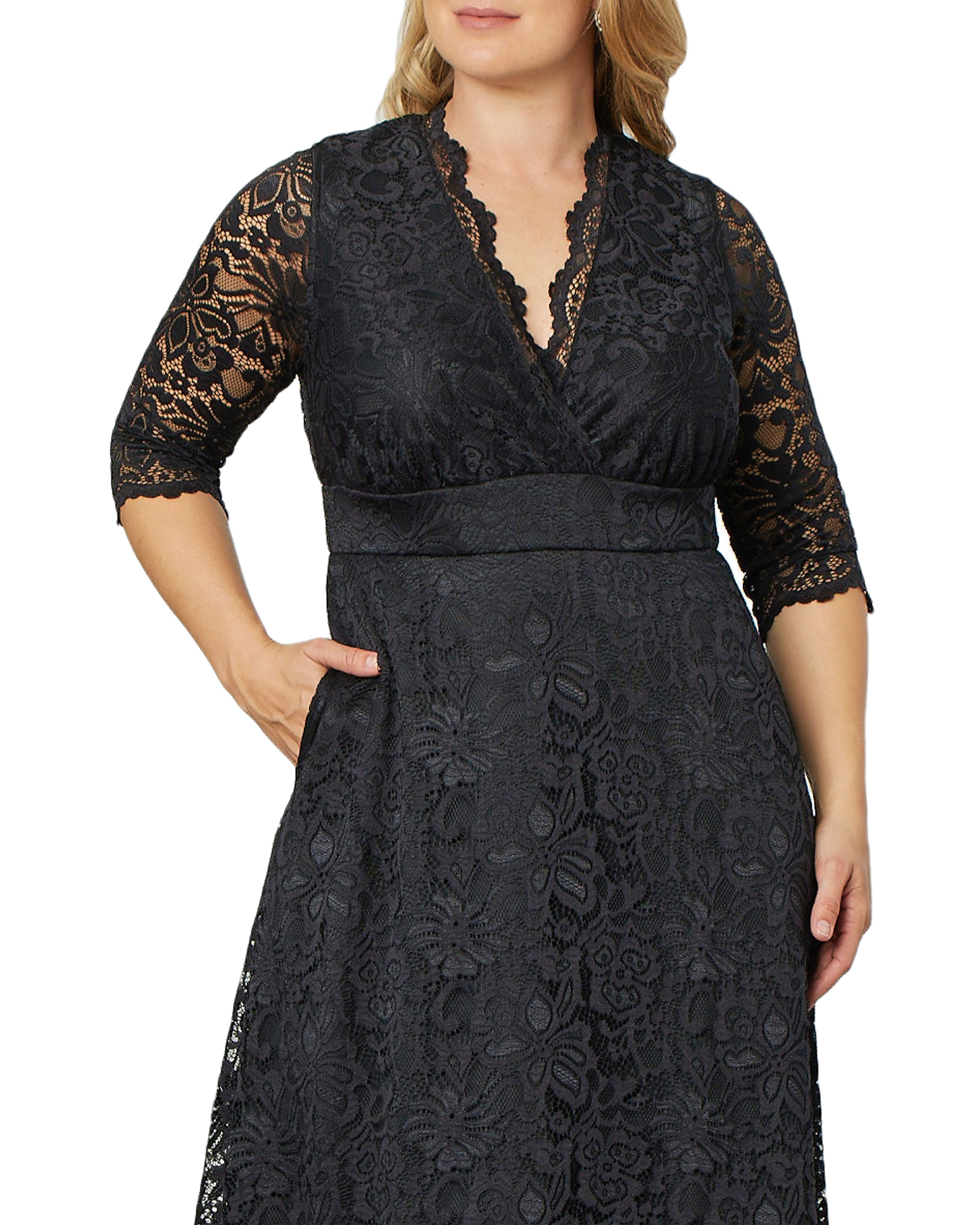 Maria Lace Evening Gown, , alternate image number 4