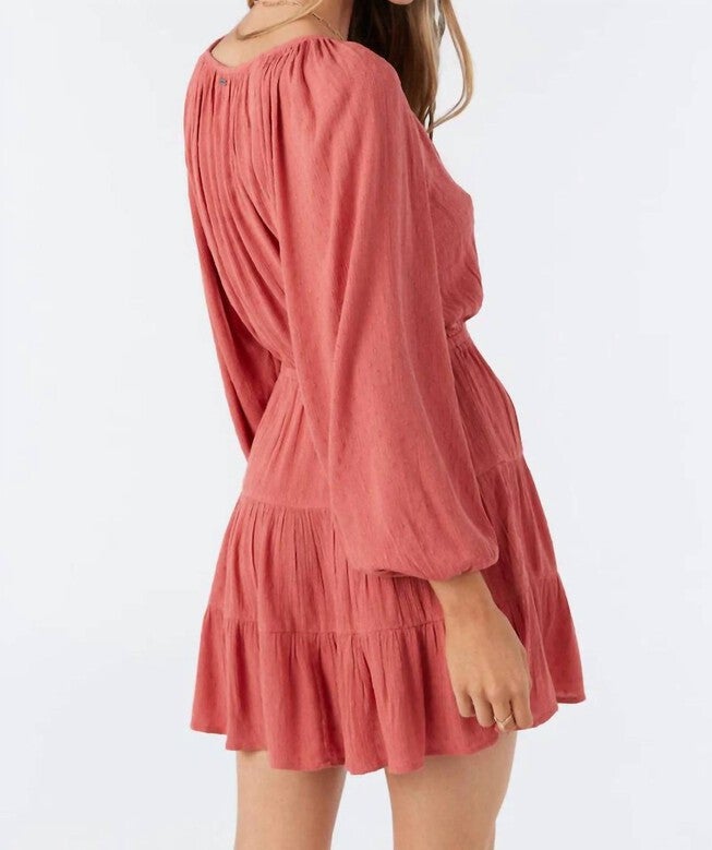 HARLA DRESS IN DUSTY CEDAR, , alternate image number null