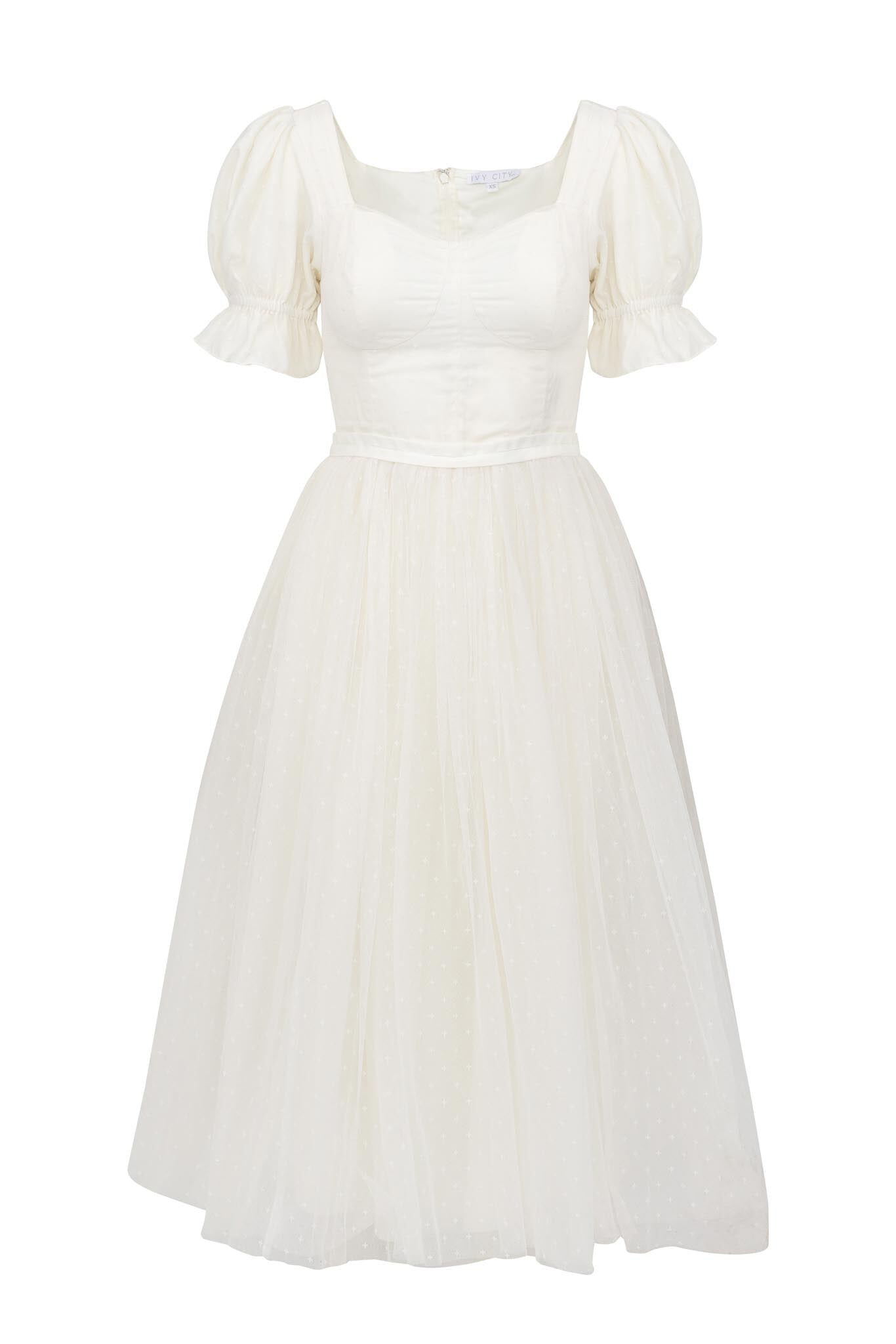 Ballerina Dress, White / White, alternate image number 3