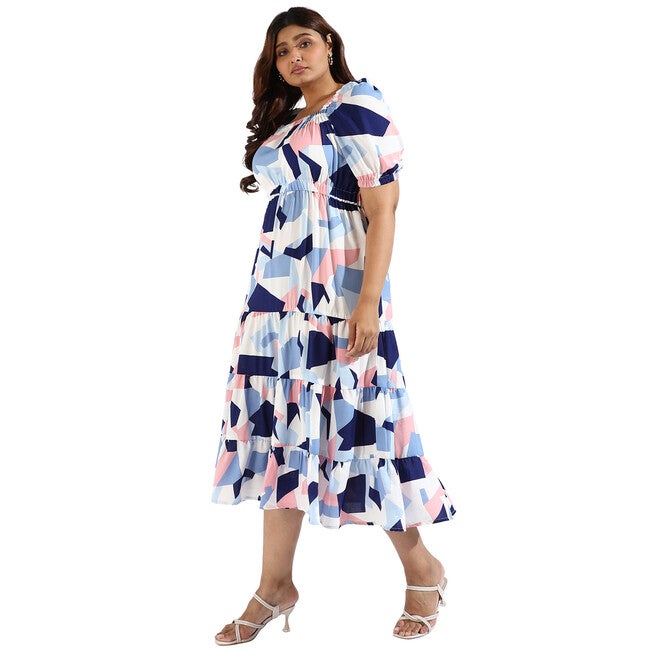 Women Graphic Design Casual Dresses, White / White, alternate image number null