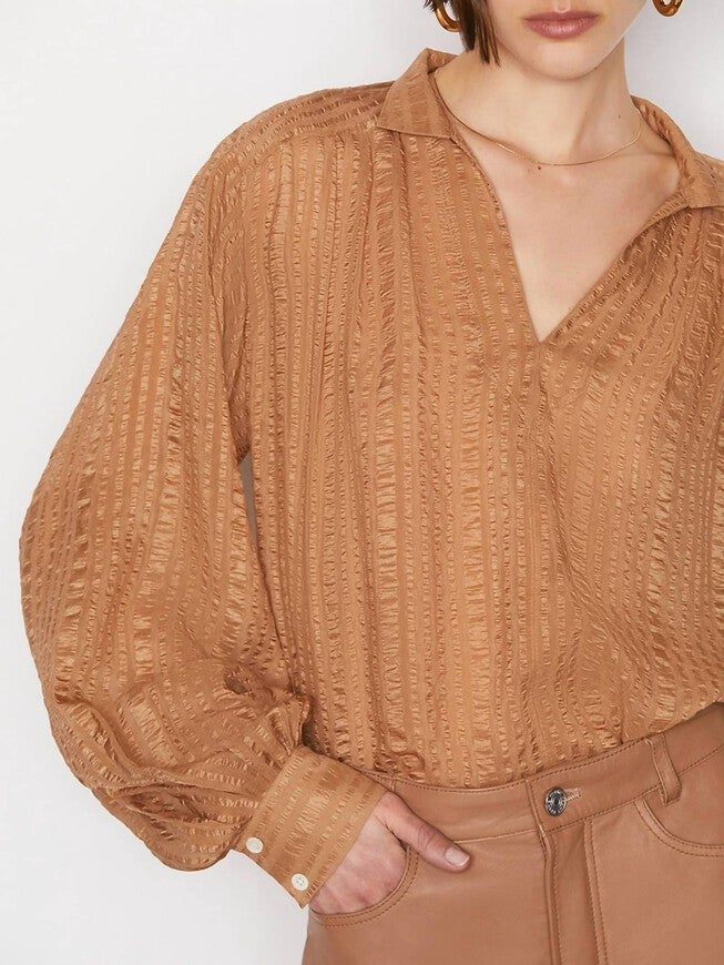 KAFTAN POPOVER IN LATTE, , alternate image number null