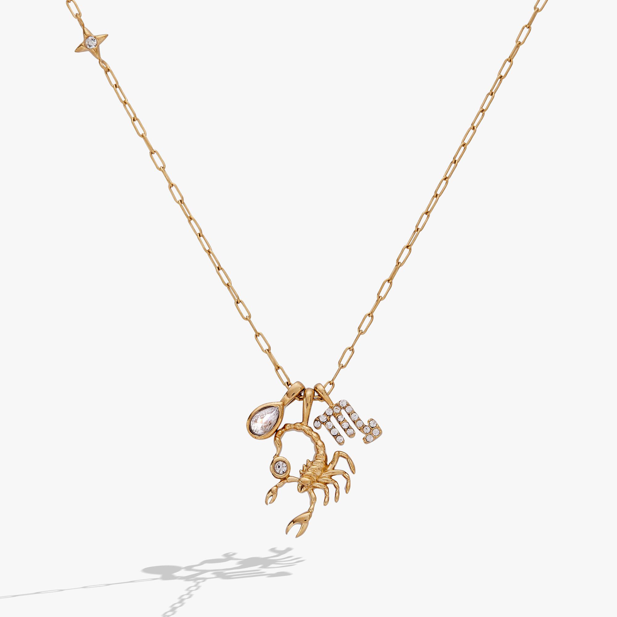 Zodiac Charm Cluster, Scorpio / Gold, hi-res image number 0