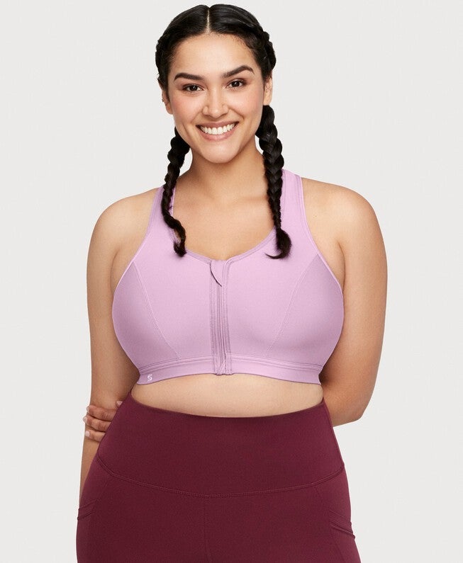 Zip Up Front-Closure Sports Bra, , alternate image number 7