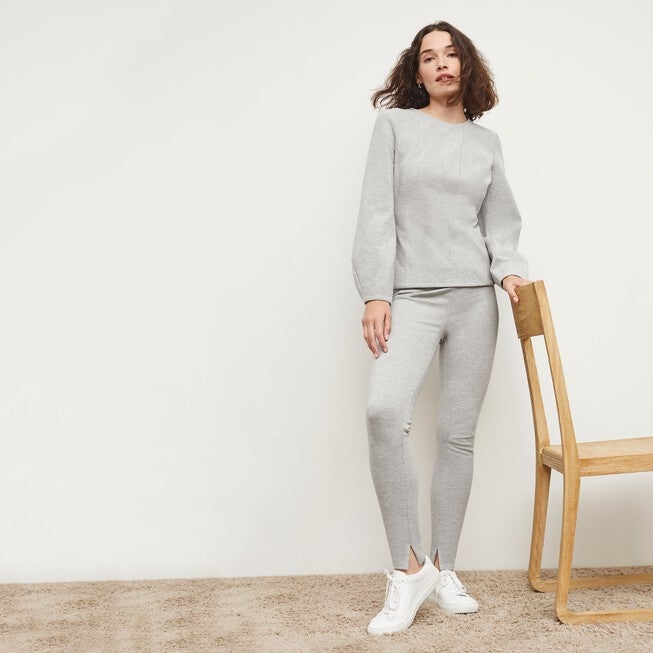 Stella Legging - Washable Ponte, Gray / Light Grey, alternate image number 6