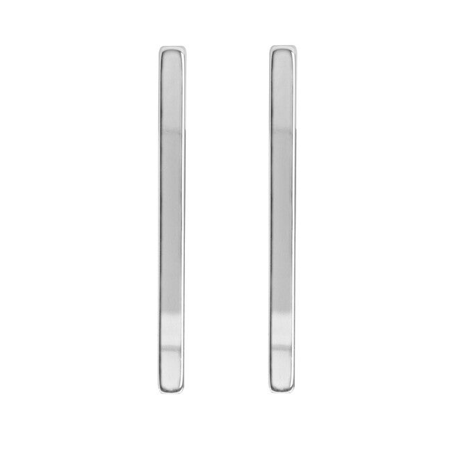 Large Stick Earrings Silver, Silver / Silver, hi-res image number 0