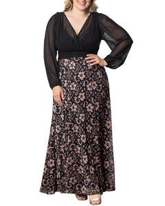Mon Tresor Lace Evening Gown
