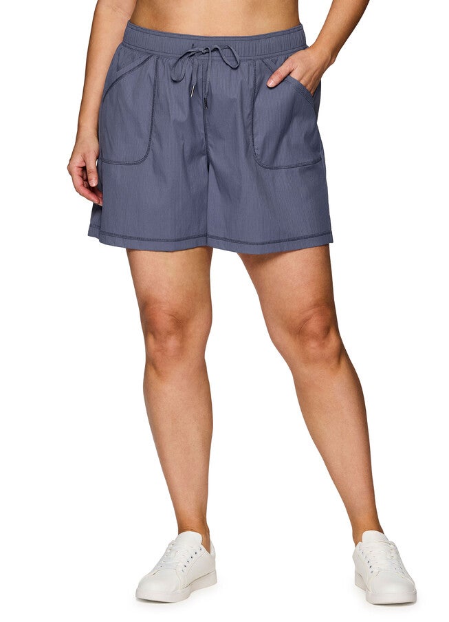 Plus Birdie Textured Walking Short, Smoke Blue / Cornflower Blue, hi-res image number 0