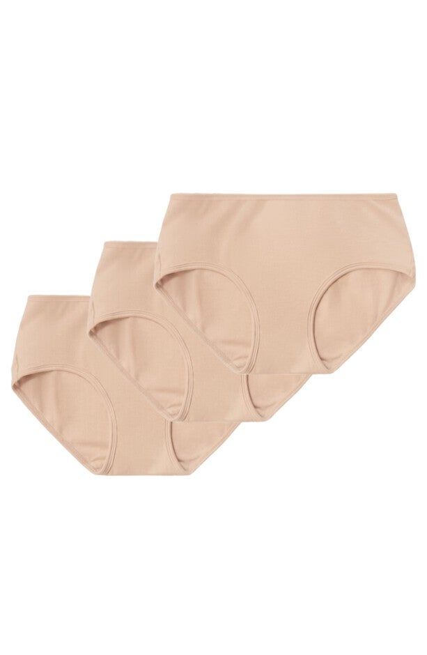 3-Pack Mid-Rise Ultra Soft Sustainable Briefs, Light Nude / Beige, hi-res image number 0