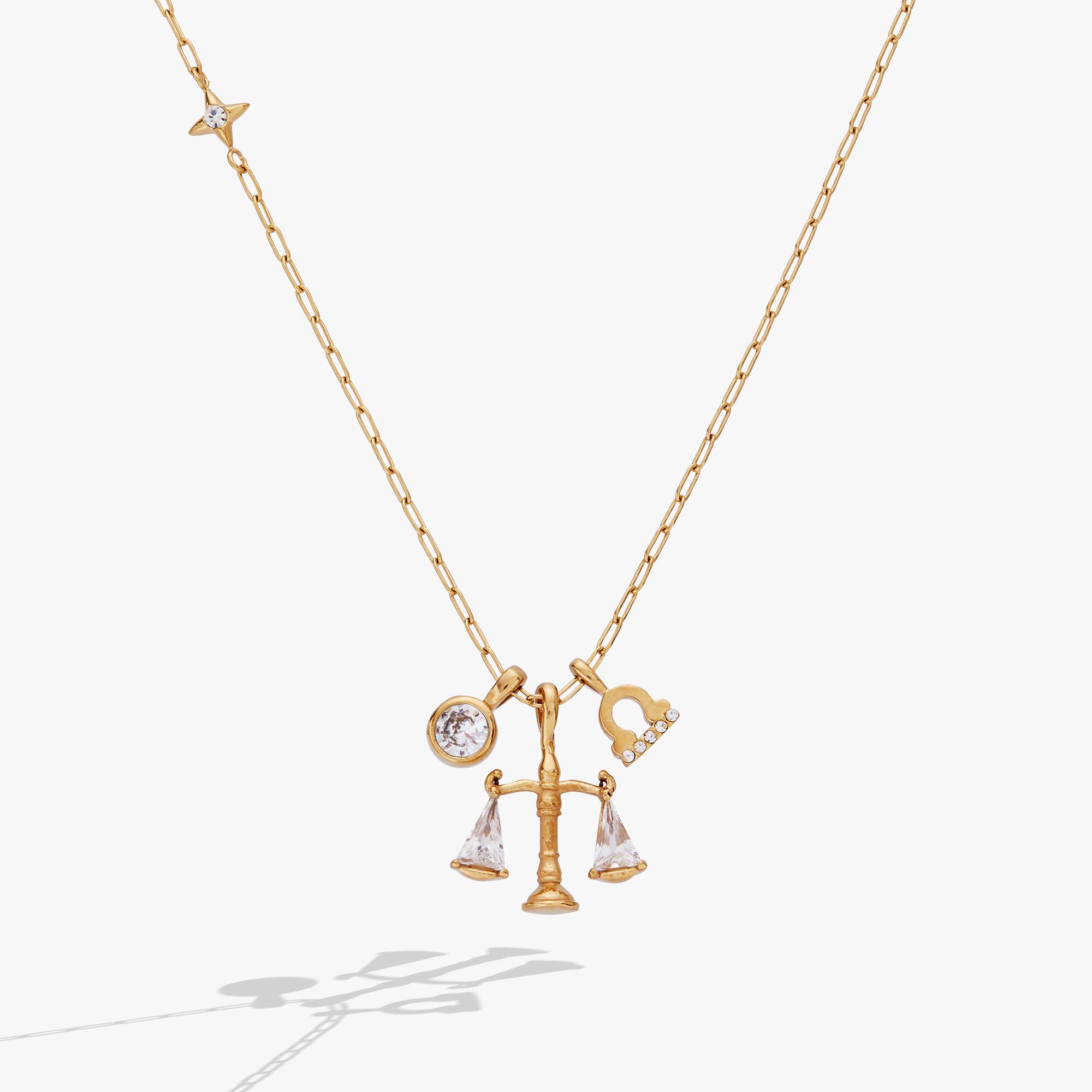 Zodiac Charm Cluster, Libra / Gold, hi-res image number 0