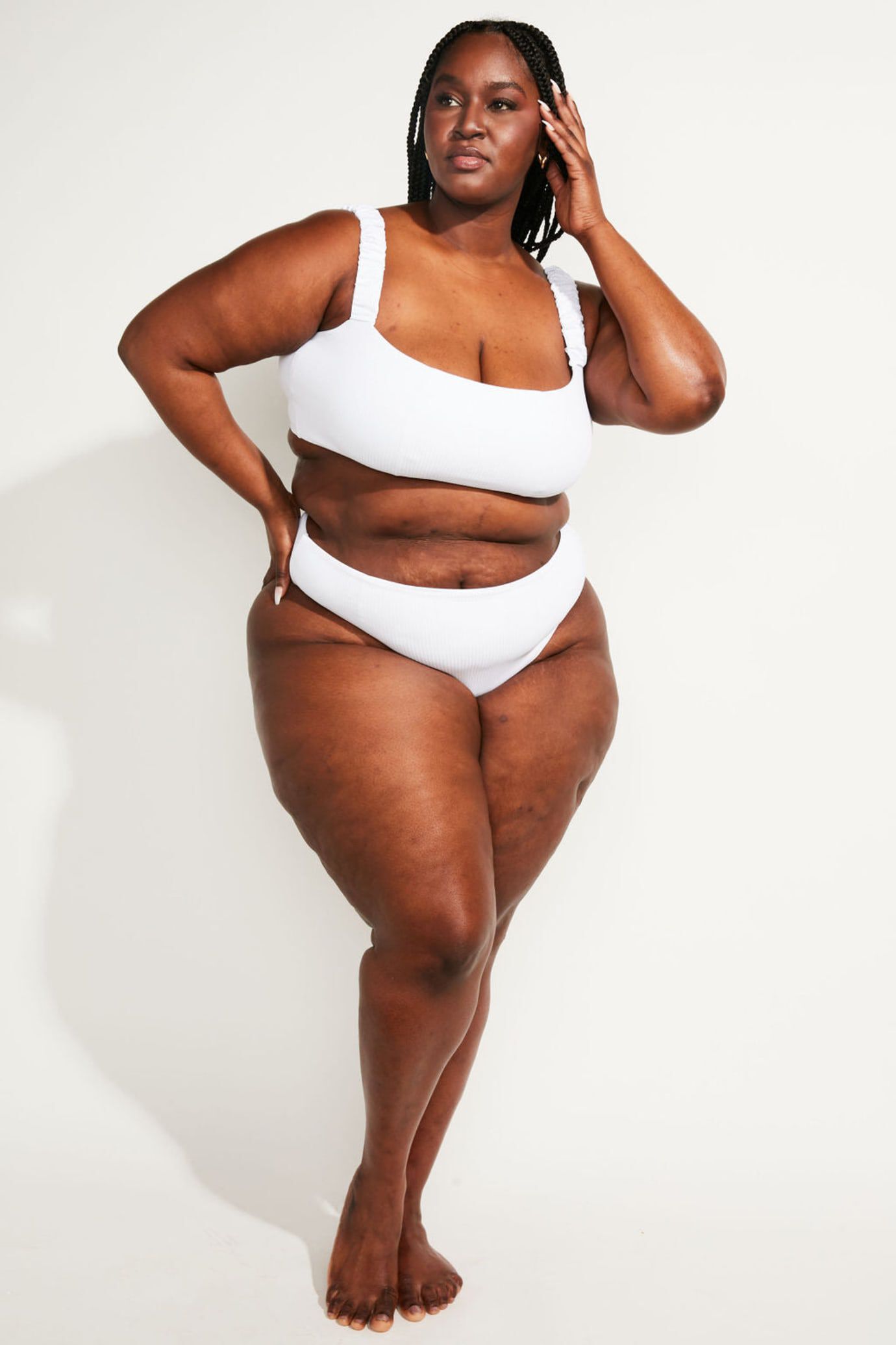 Current Top II, White Rib Knit / White, hi-res image number 0