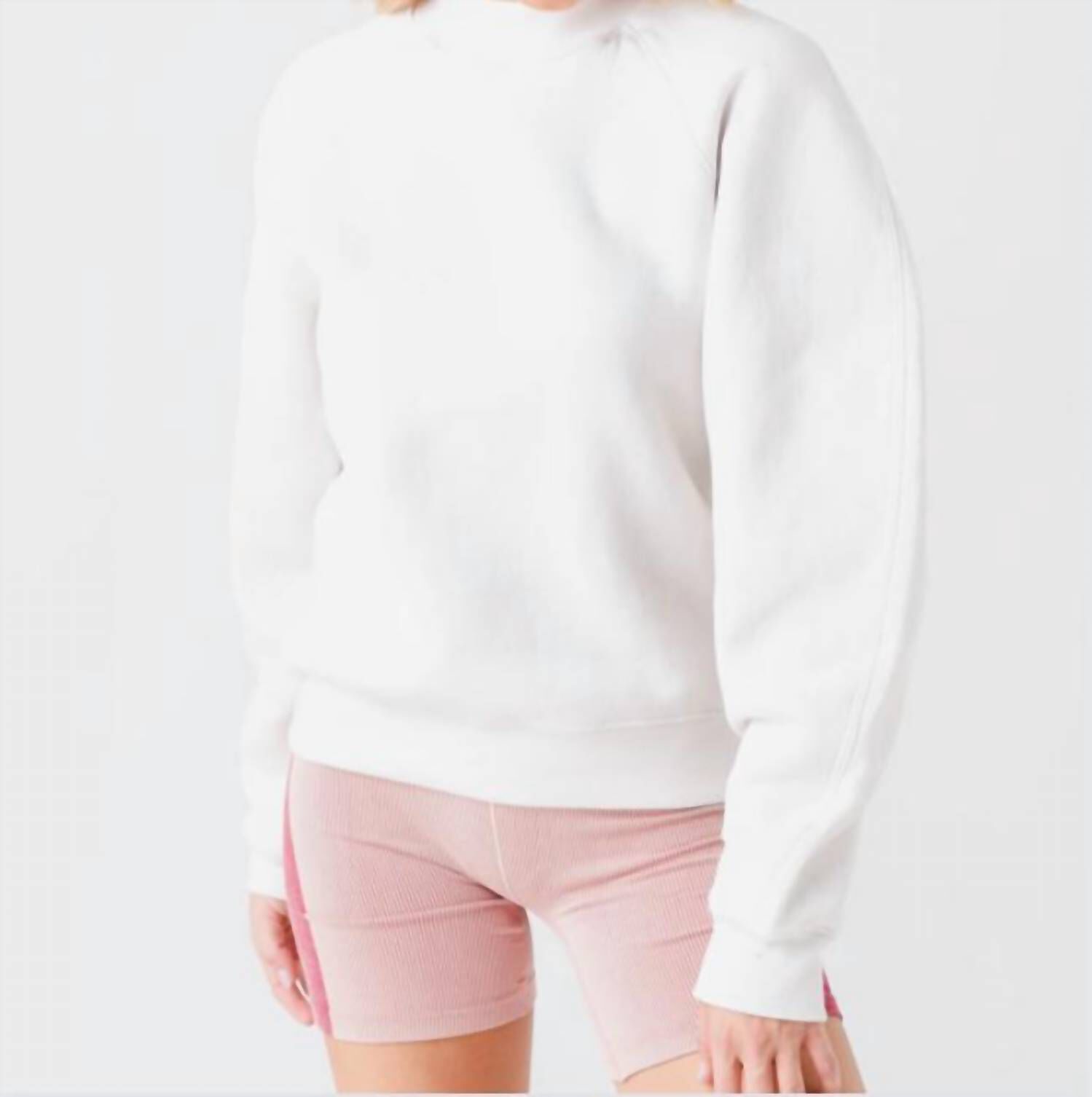TARON MOCK NECK SWEATSHIRT IN WIRED, Wired / White, hi-res image number 0