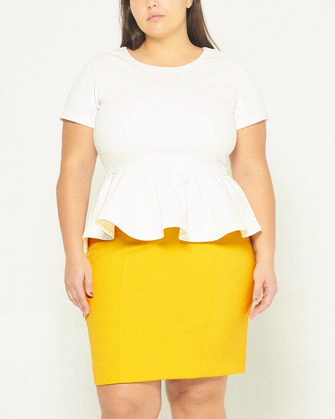 Alexandria Top, White / White, alternate image number 1