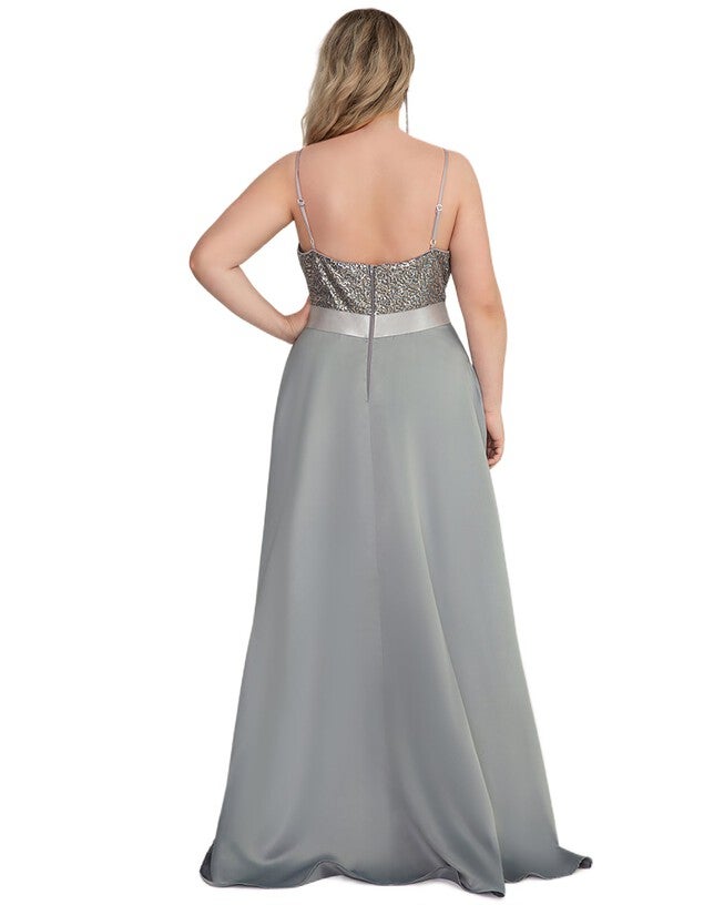Sparkly Bodice High Low Prom Dress, , alternate image number 5