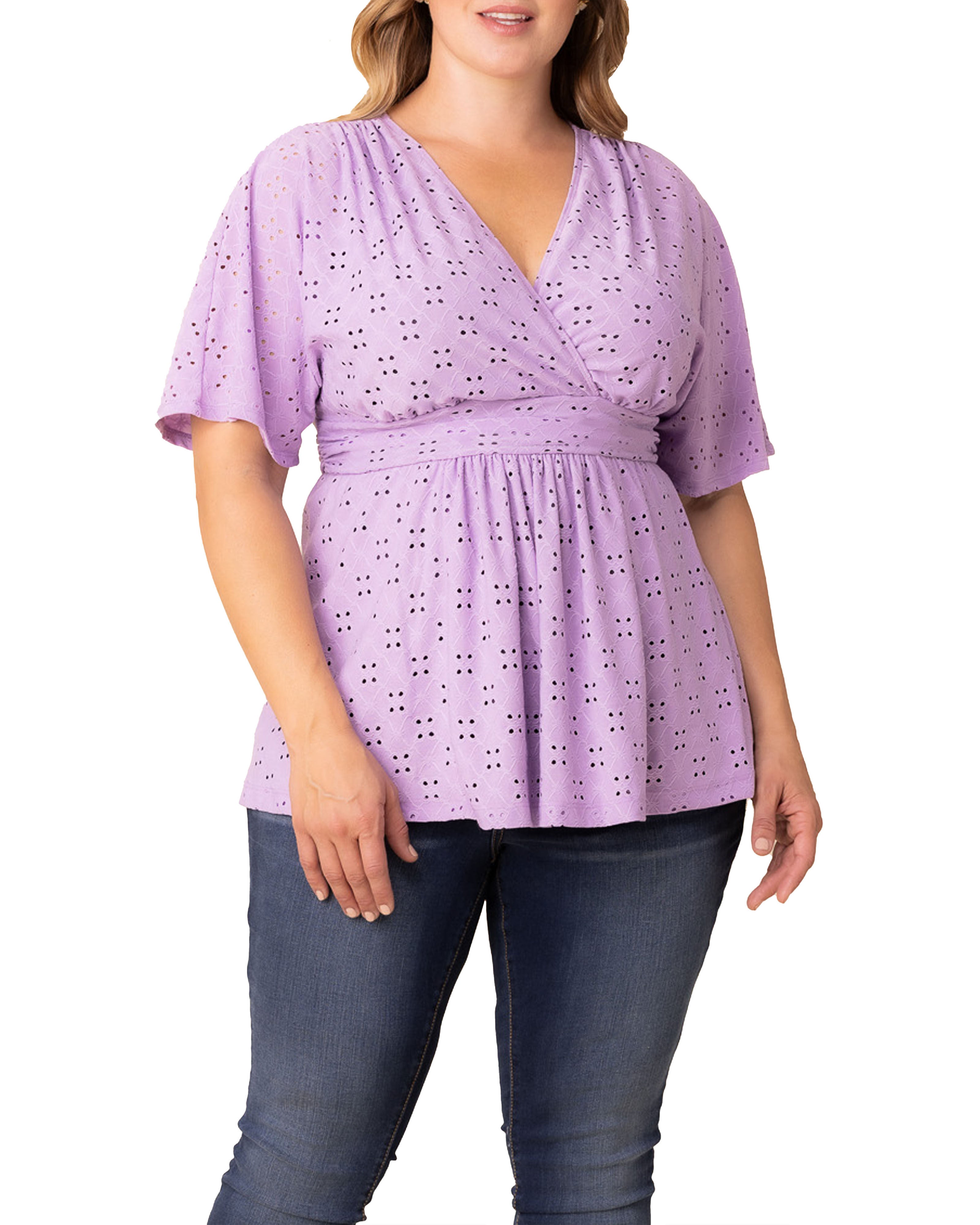 Sunny Day Eyelet Top, LILAC / Lilac, hi-res image number 0