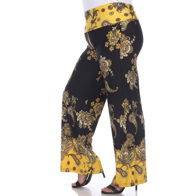 Floral Paisley Printed Palazzo Pants, , alternate image number 9
