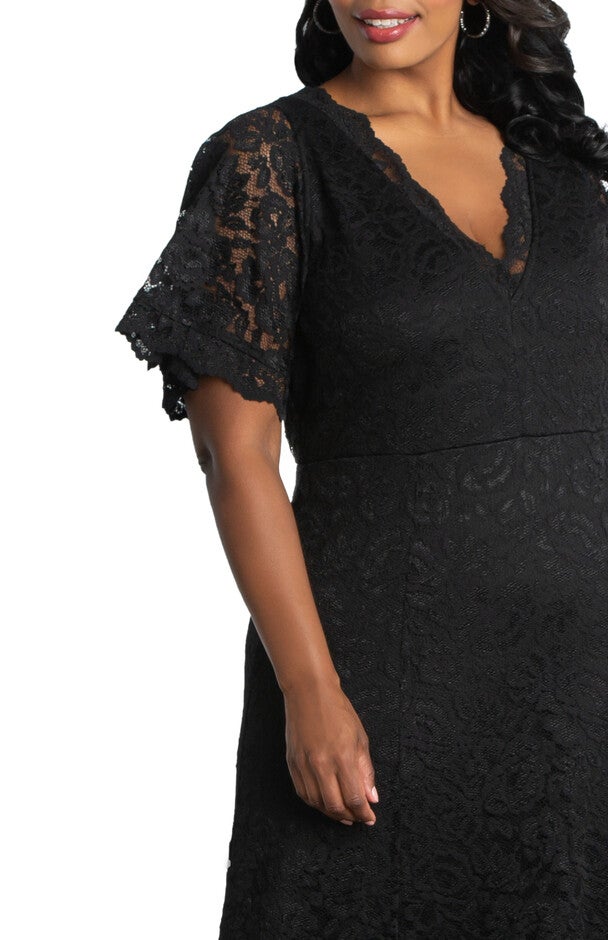 Symphony Lace Evening Gown, ONYX / Black, alternate image number null
