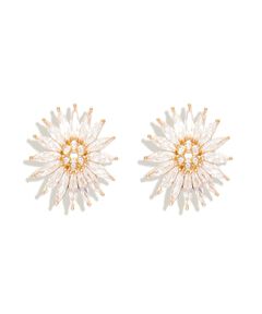 Crystal Madeline Stud Clear