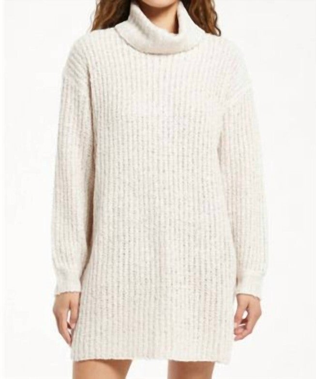 CASSIE KNIT DRESS IN SANDSTONE, Sandstone / Beige, alternate image number null