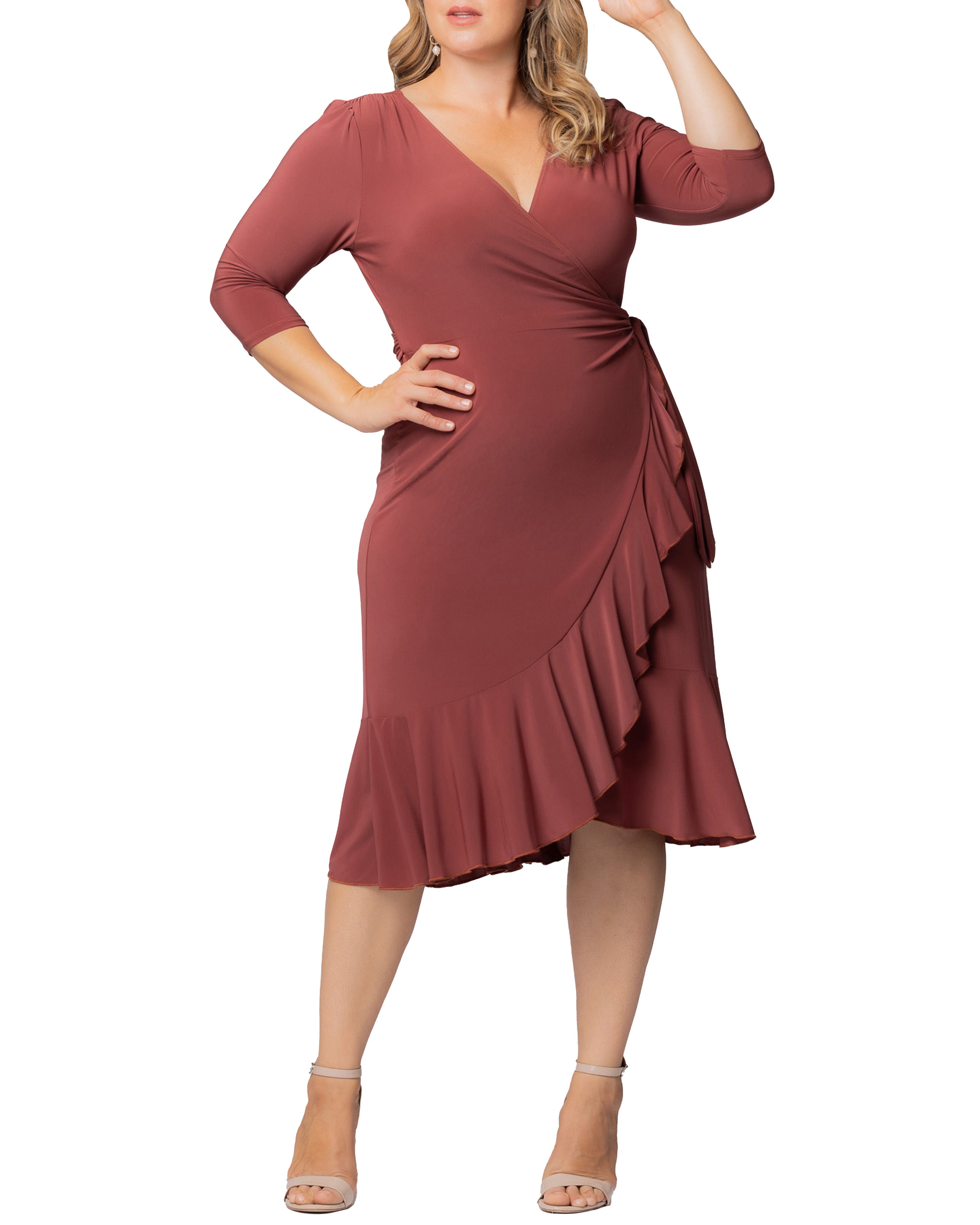 Whimsy Wrap Dress, MARSALA / Sienna, hi-res image number 0