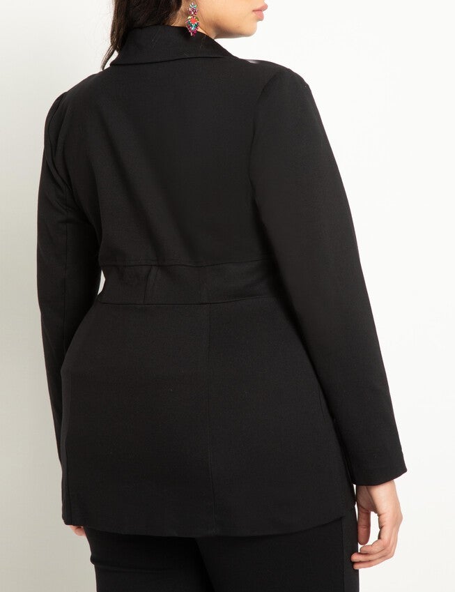 Corset Blazer, Totally Black / Black, alternate image number null