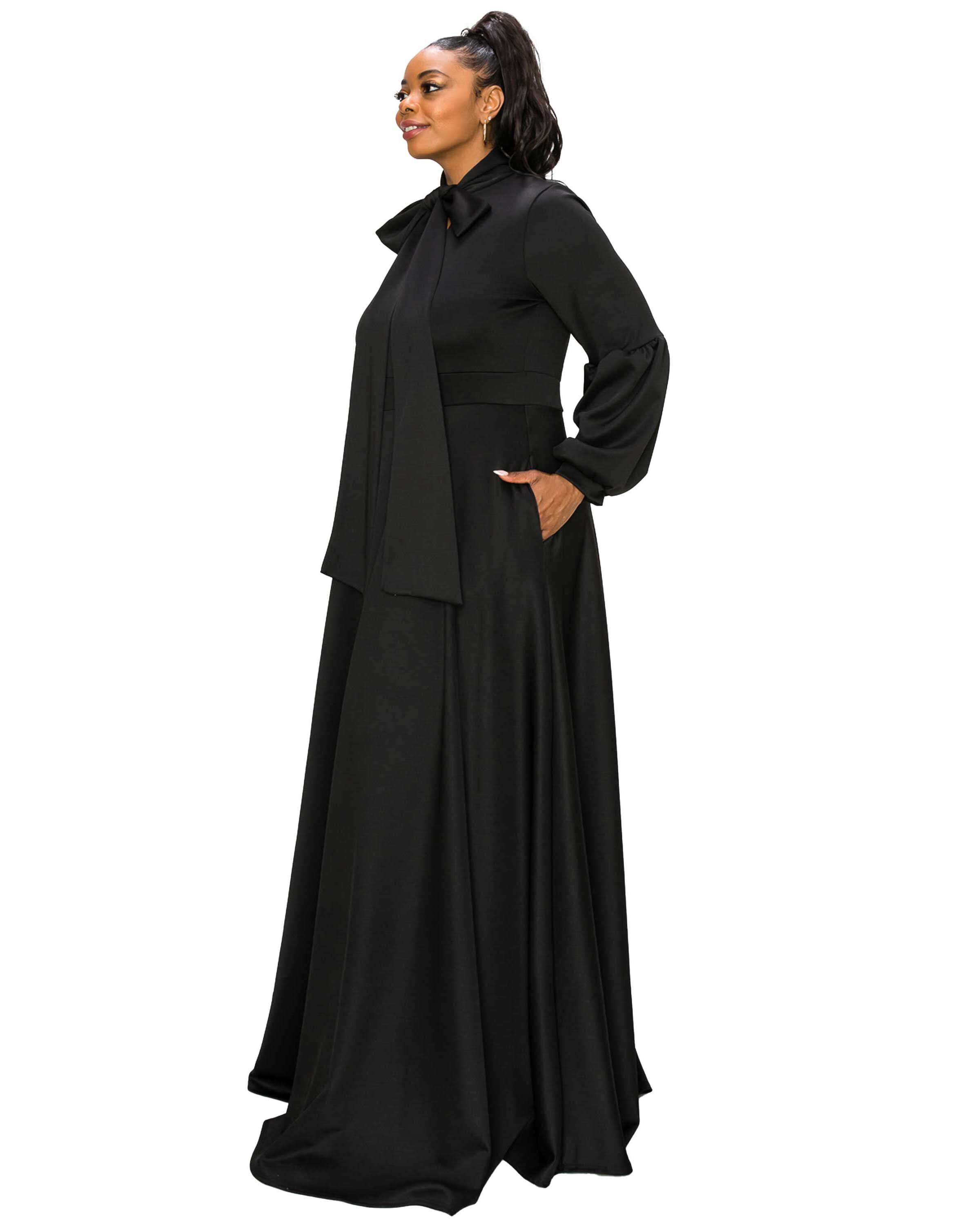 Bella Donna Dress, Black / Black, alternate image number 1