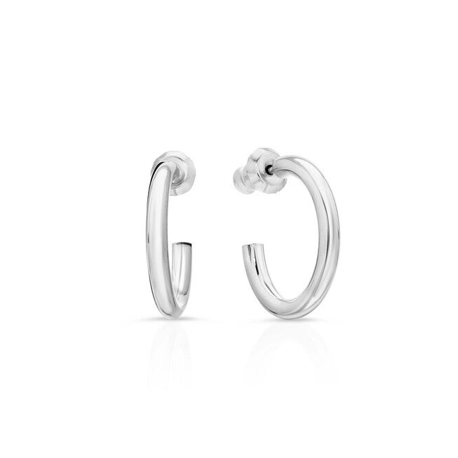Mini .5 inches Ultimate Hoops Silver, Silver / Silver, hi-res image number 0