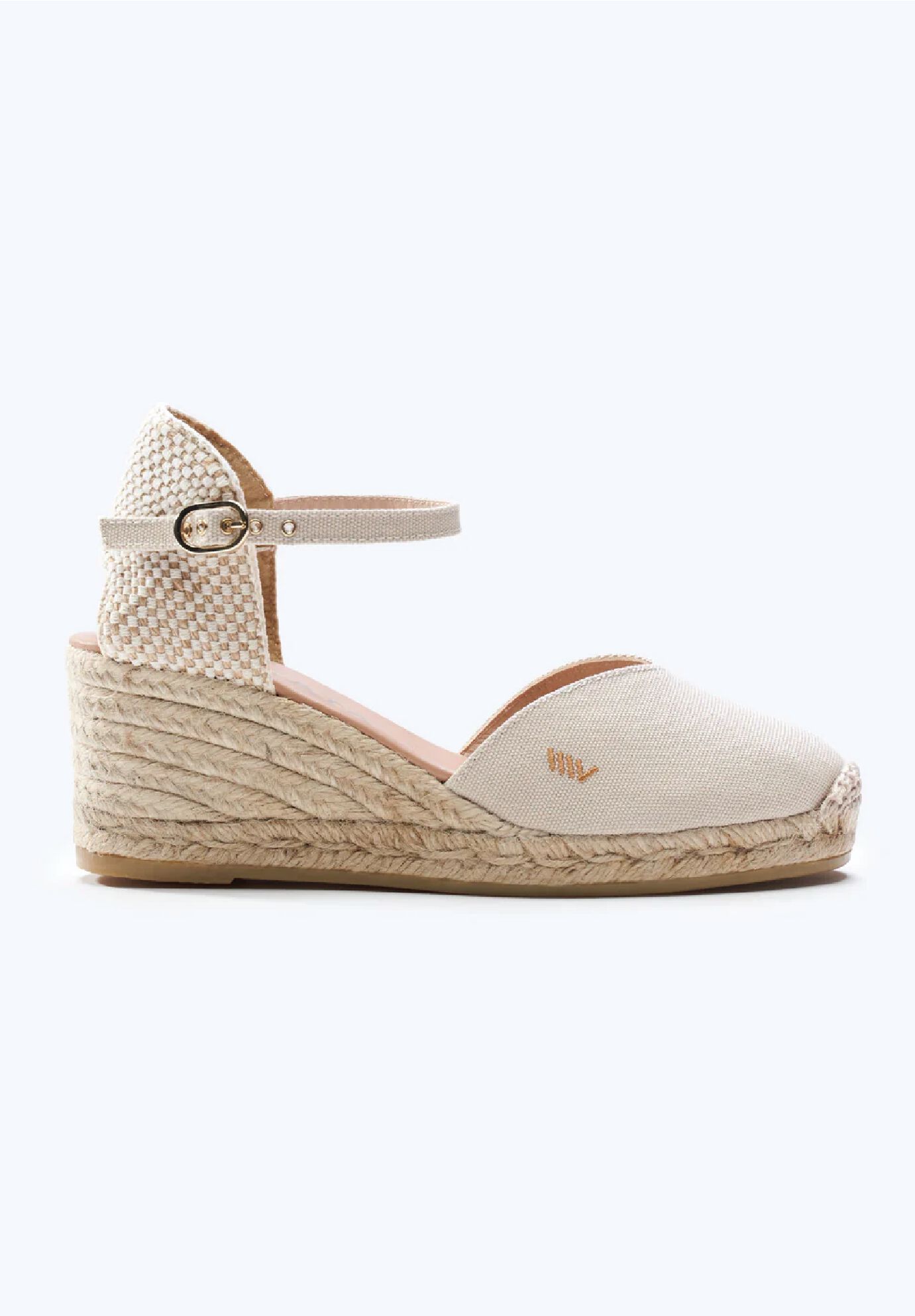 Reus Canvas Espadrille Wedges, Beige / Beige, hi-res image number 0
