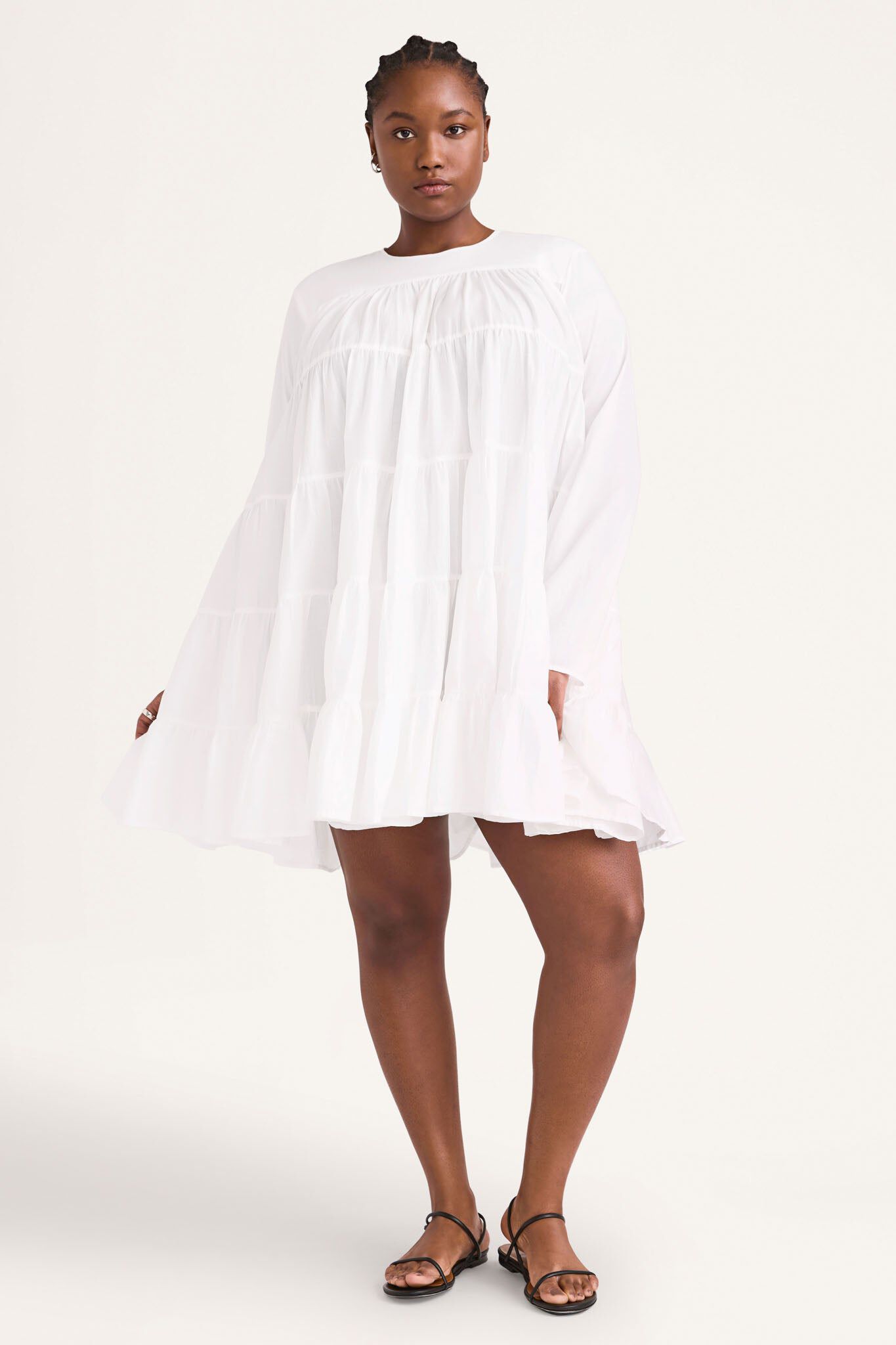 Soliman Dress, White / White, alternate image number 1