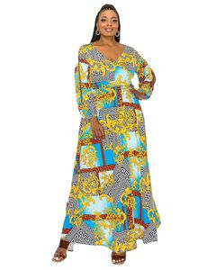 Vita Surplice Wrap Maxi Dress
