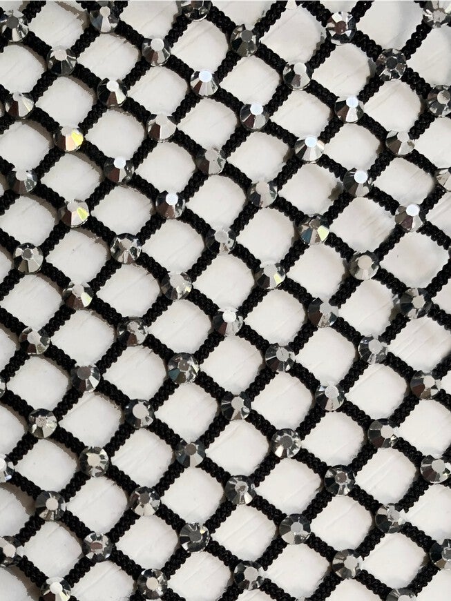 The Crystal Stone Mesh Dress- Hematite, , alternate image number 9