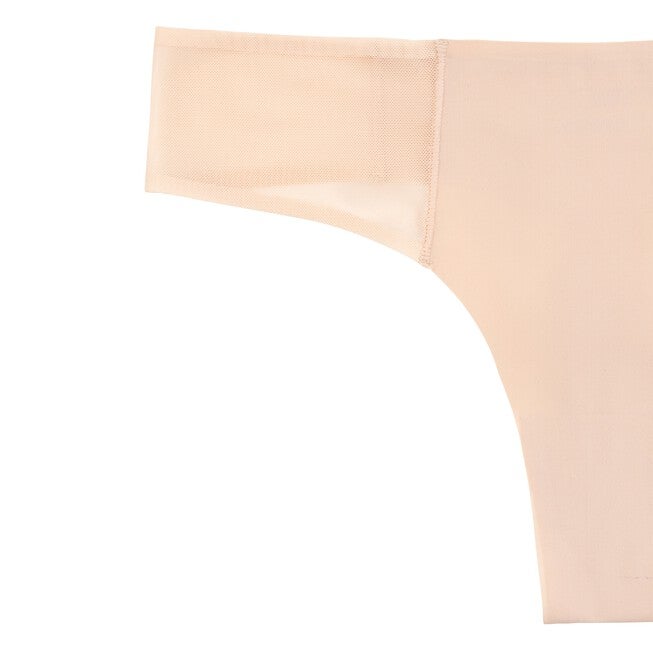 Soft Seamless Thongs with Mesh, Smoke Grey / Ivory, alternate image number null