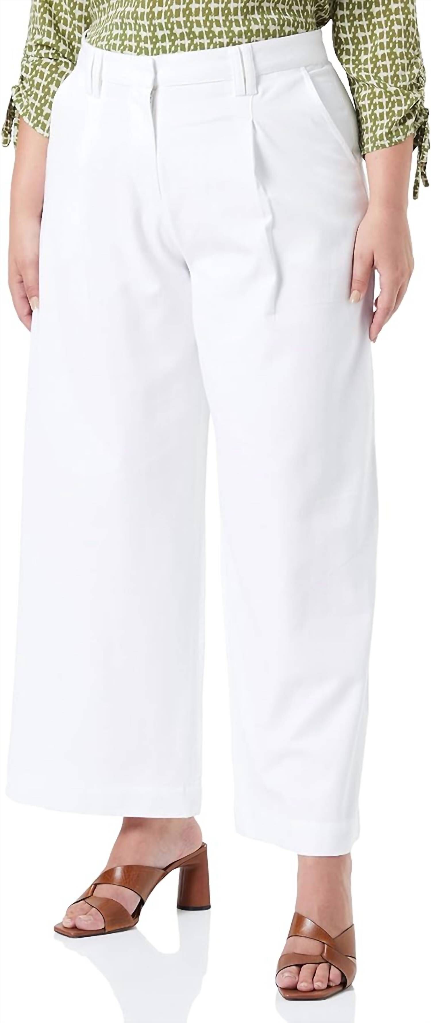 Amita Trousers In Eco White, , alternate image number 2